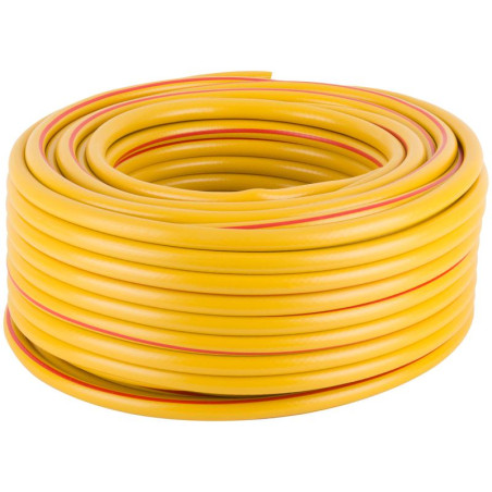 Шланг поливочный трехслойный армированный 1/2дюймх2.0ммх50м желт. КУРС 76316
