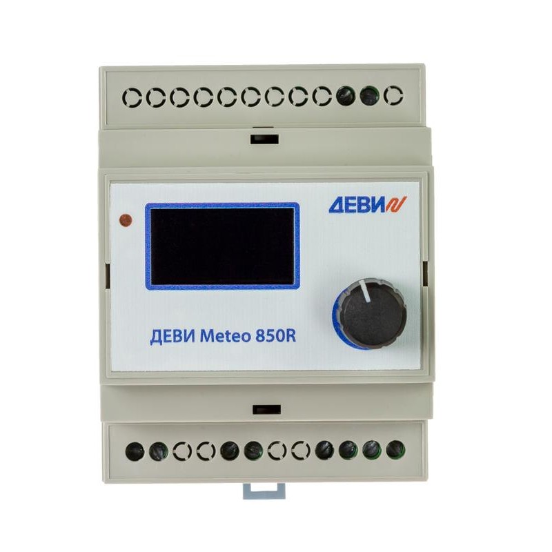 Терморегулятор Meteo 850R на шину DIN с датчиком темпер. на проводе 8А ДЕВИ 140F1084R Терморегулятор Meteo 850R на шину DIN с датчиком темпер. на проводе 8А ДЕВИ 140F1084R