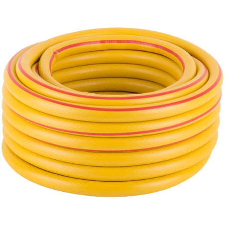 Шланг поливочный трехслойный армированный 3/4дюймх2.2ммх15м желт. КУРС 76317