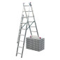 Лестница трехсекционная универсальная с допфункцией CORDA 3х7