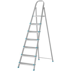 Лестница-стремянка стальная 7 ступеней вес 7.3кг КУРС 65329