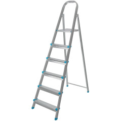 Лестница-стремянка стальная 6 ступеней вес 6.4кг КУРС 65328