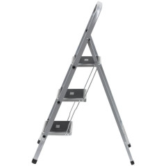 Лестница-стремянка стальная 3 широкие ступени Н-113см вес 5.2кг FIT 65382