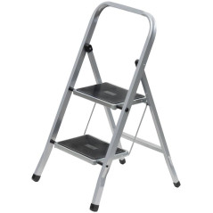 Лестница-стремянка стальная 2 широкие ступени Н-88см вес 3.7кг FIT 65381