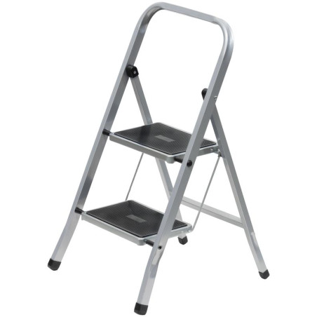 Лестница-стремянка стальная 2 широкие ступени Н-88см вес 3.7кг FIT 65381