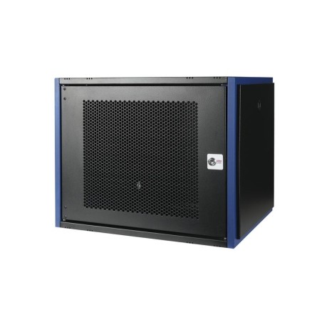 Шкаф настенный 19дюйм 9U 600х450 дв. перф. черн. Datarex DR-620111
