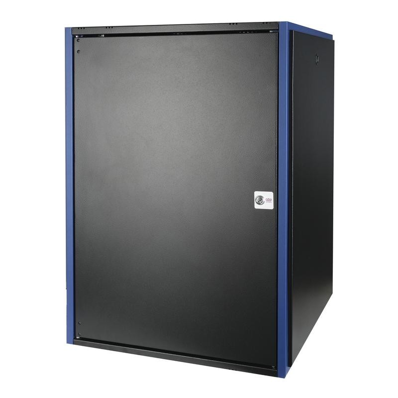 Шкаф настенный 19дюйм 18U 600х600 дв. метал. черн. Datarex DR-610421
