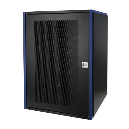 Шкаф настенный 19дюйм 18U 600х600 дв. перф. черн. Datarex DR-620421