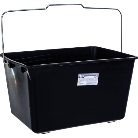 Ведро для краскиметаллическая ручка 12л черн. КУРС 04020