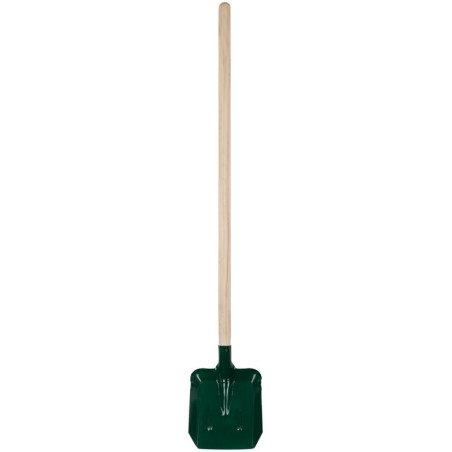 Лопата совковая с ребрами жесткости с деревянным черенком 220х270х1450мм КУРС 77216
