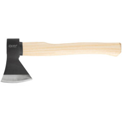 Топор кованая усиленная сталь деревянная полированная ручка 600г FIT 46136