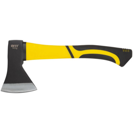 Топор кованая усиленная сталь усиленная фиберглассовая ручка 600г FIT 46212