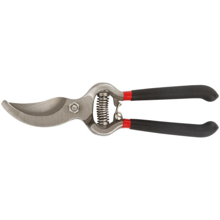 Секатор садовый режущие кромки внахлест цельнокованый ПВХ покрытие ручек 200мм КУРС 76266