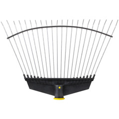 Грабли веерные проволочные (пластмассовая основа) 22 зуба 290х430мм без черенка КУРС 76943