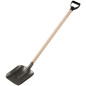Лопата совковая "рельсовая сталь" с деревянным черенком 235х350х1420мм FIT 77194
