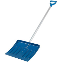 Лопата для уборки снега Профи поликарбонатная алюм. черенок малая 410х350х1300мм FIT 68117