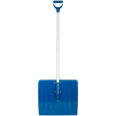 Лопата для уборки снега Профи поликарбонатная алюм. черенок средняя 460х420х1350мм FIT 68118