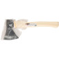 Топор кованая усиленная сталь деревянная полированная ручка 600г FIT 46136
