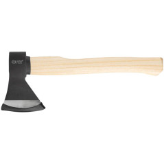 Топор кованая усиленная сталь деревянная полированная ручка 600г FIT 46136