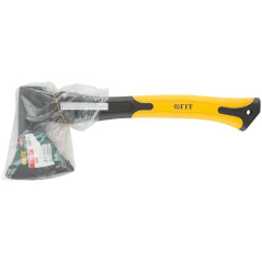 Топор кованая усиленная сталь усиленная фиберглассовая ручка 600г FIT 46221
