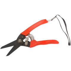 Секатор садовый режущие кромки внахлест пластиковые ручки 175мм КУРС 76262