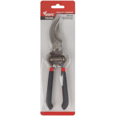 Секатор садовый режущие кромки внахлест цельнокованый ПВХ покрытие ручек 200мм КУРС 76266