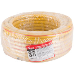 Шланг поливочный трехслойный армированный 1/2дюймх2.0ммх25м желт. КУРС 76315