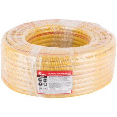Шланг поливочный трехслойный армированный 1/2дюймх2.0ммх50м желт. КУРС 76316
