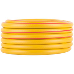 Шланг поливочный трехслойный армированный 3/4дюймх2.2ммх15м желт. КУРС 76317