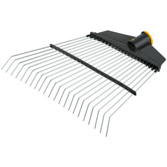 Грабли веерные проволочные (пластмассовая основа) 22 зуба 290х430мм без черенка КУРС 76943