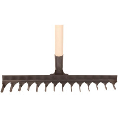 Грабли витой зуб 14 зубьев с деревянным черенком КУРС 76965