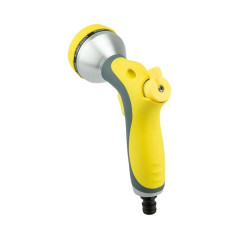 Пистолет-распылитель многофункциональный с прорезиненной ручкой и курком 7 режимов ЧЕТЫРЕ СЕЗОНА 62-0286