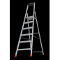 Стремянка складная SAFETY 6 ступеней с полочкой