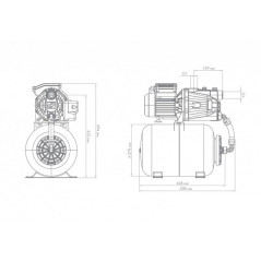 Станция насосная ДЖАМБО 60/35Ч-24, чугун, 2.0