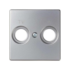 Накладка розетки R-TV Simon82 алюм. 82053-33