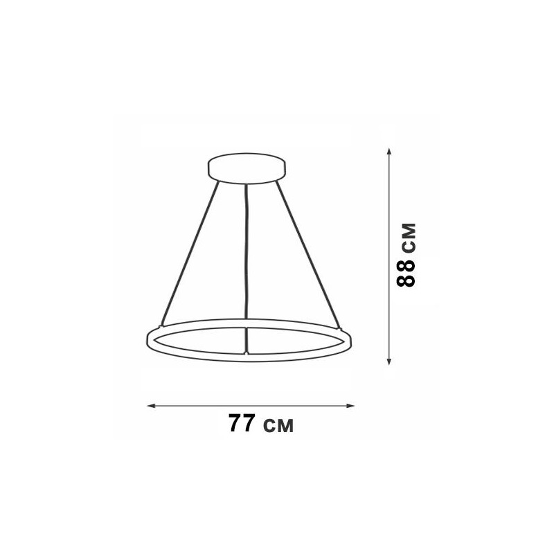 Светильник светодиодный V4601/1S LED 56Вт 3900-4200K Vitaluce