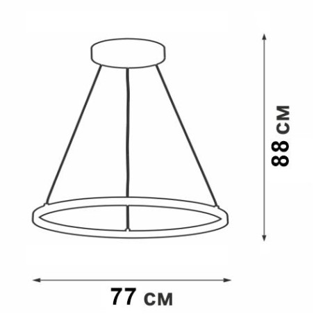 Светильник светодиодный V4601/1S LED 56Вт 3900-4200K Vitaluce