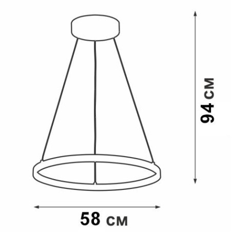 Светильник светодиодный V4601-1/1S LED 40Вт 3900-4200K 2000Лм Vitaluce