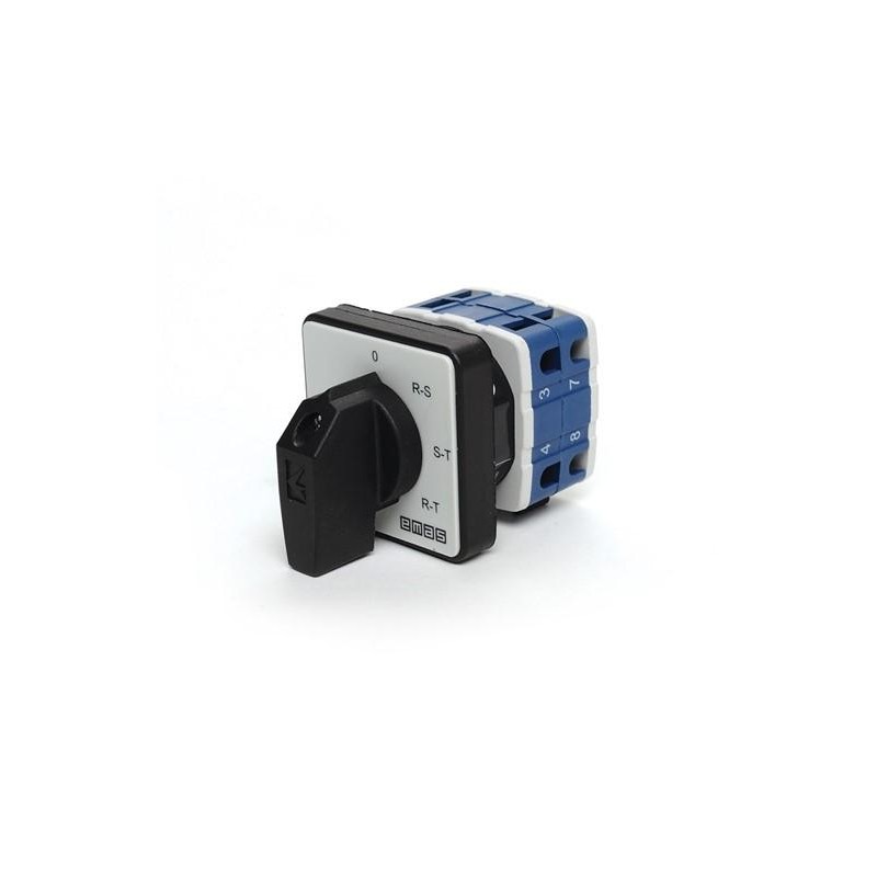 Переключатель предела для вольтметра (фаза-фаза) 10А EMAS PSA010OK422S Переключатель предела для вольтметра (фаза-фаза) 10А EMAS PSA010OK422S