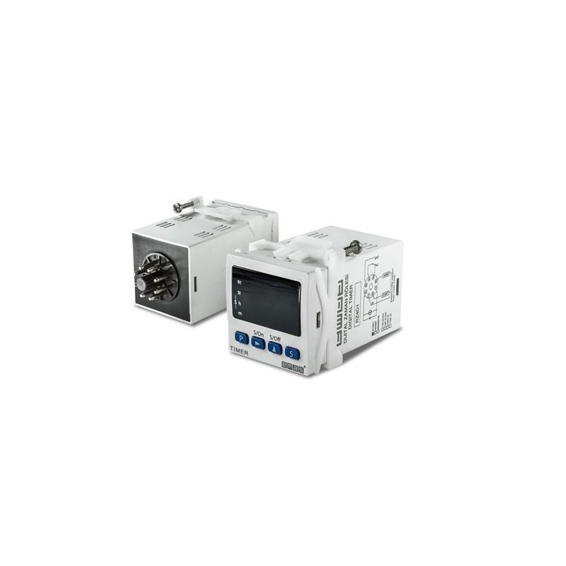 Реле времени цифровое 24В AC/DC монтаж на колодке EMAS RZ4D1S208P