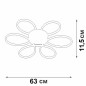 Светильник светодиодный LED 85Вт 3000К 3310лм Vitaluce V04618-13/6PL