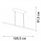 Светильник светодиодный LED 27Вт 3000К Vitaluce V04663-03/1S