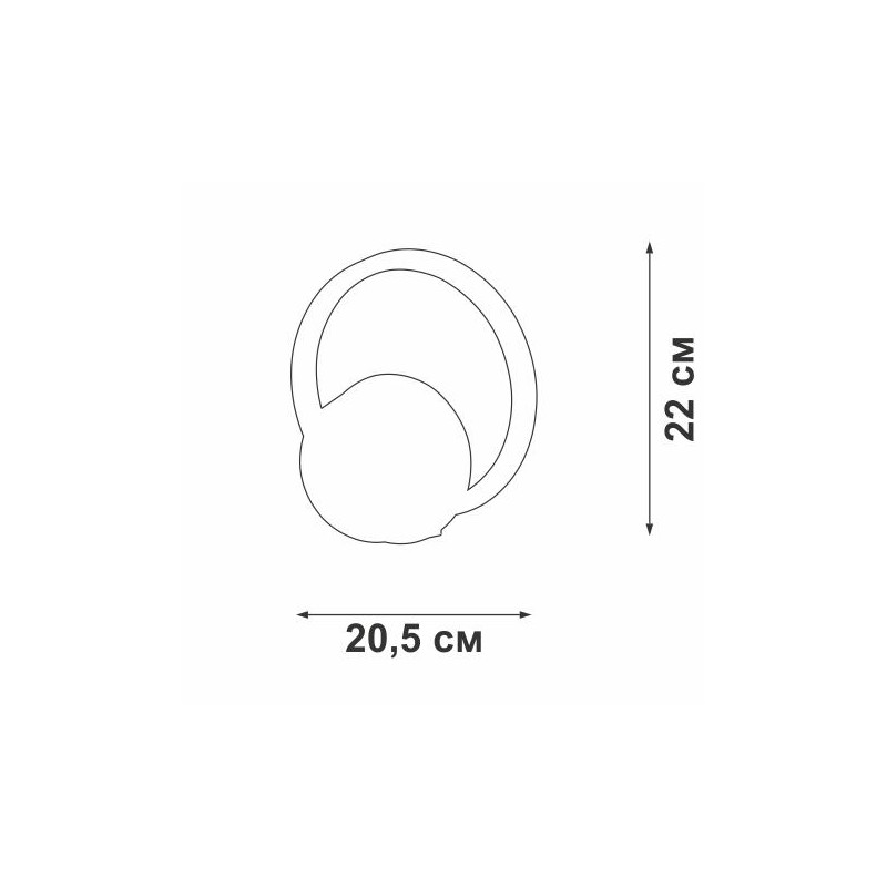 Светильник светодиодный LED 14Вт 3900-4200К 430лм Vitaluce V4609-0/1A Светильник светодиодный LED 14Вт 3900-4200К 430лм Vitaluce V4609-0/1A