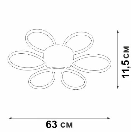 Светильник светодиодный LED 85Вт 3900-4200К 3310лм Vitaluce V4618-1/6PL