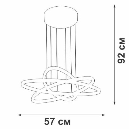 Светильник светодиодный LED 85Вт 3900-4200К 6500лм Vitaluce V4648-0/3S
