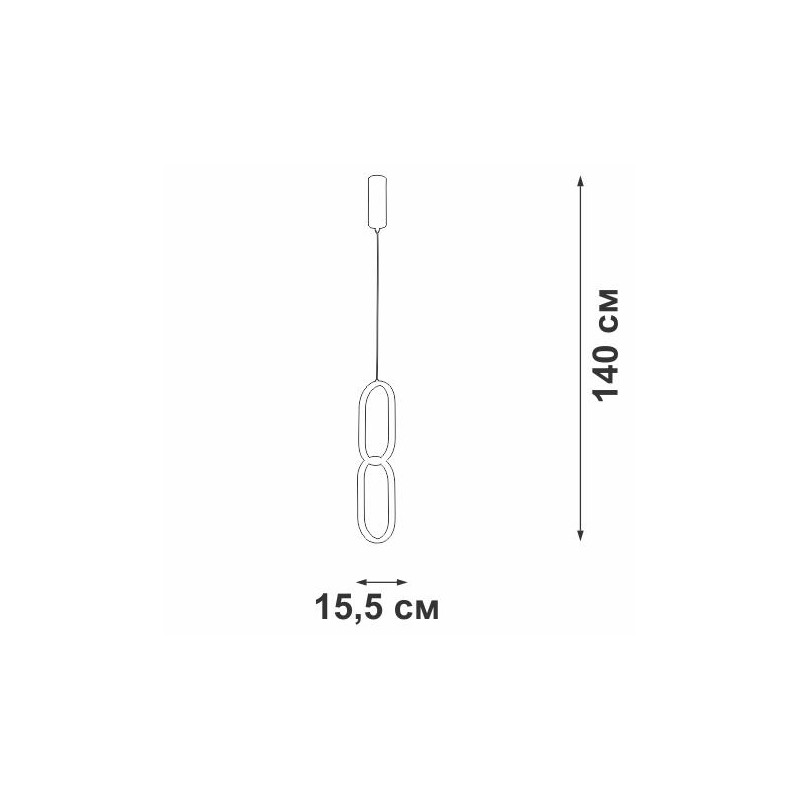 Светильник светодиодный LED 27Вт 3900-4200К 2290 лм Vitaluce V4695-1/2S