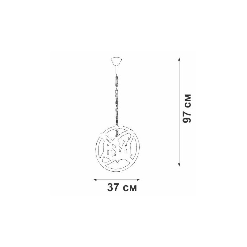Люстра 5xE14 макс. 40Вт Vitaluce V4972-1/5 Люстра 5xE14 макс. 40Вт Vitaluce V4972-1/5