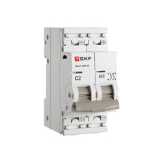 Выключатель автоматический модульный 2п C 2А 6кА ВА 47-63N DC PROxima EKF M63DC622C