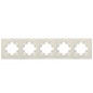 Рамка 5-м Афина фактурная универс. слоновая кость (ivory) Universal A11042-I
