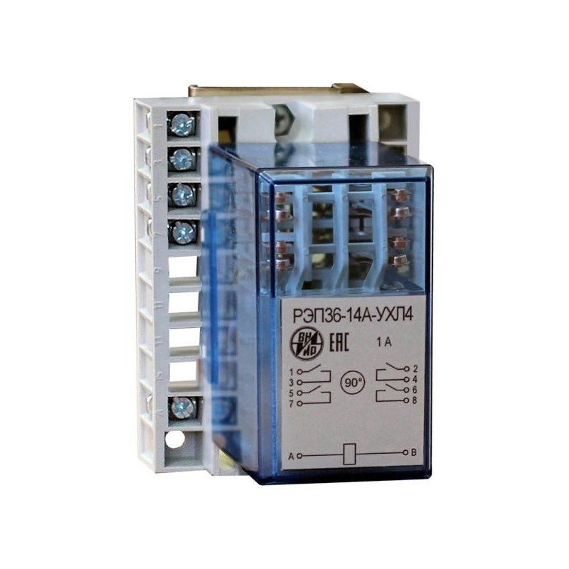 Реле промежуточное РЭП-36-14А 4А 4/0 зад.пр. ВНИИР A8120-79689353